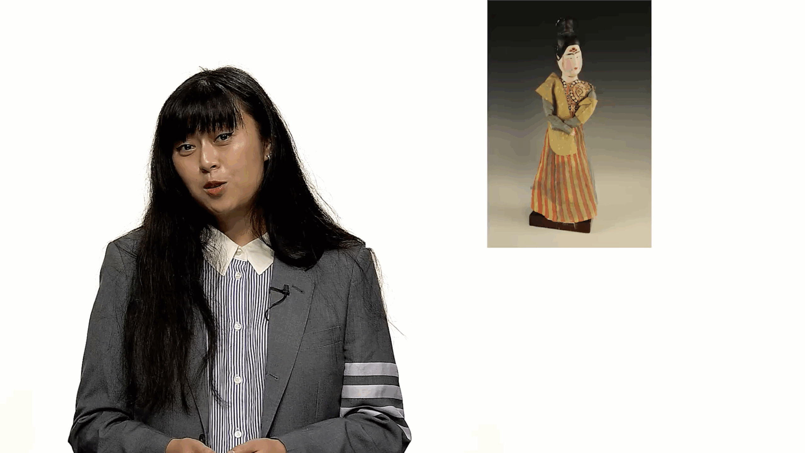 Yukina Zhang presenting on "the Tang Barbie"