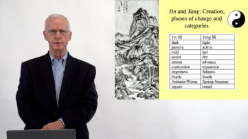 Richard Smith presents slide phases of change and their representation by ying or yang.