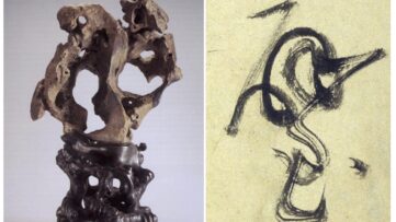 Similar Chinese sculpture and painting from Maxwell Hearn's talk "How to Read Chinese Paintings"