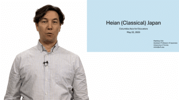 Matthieu Felt Presenting on Heian Classical Japan