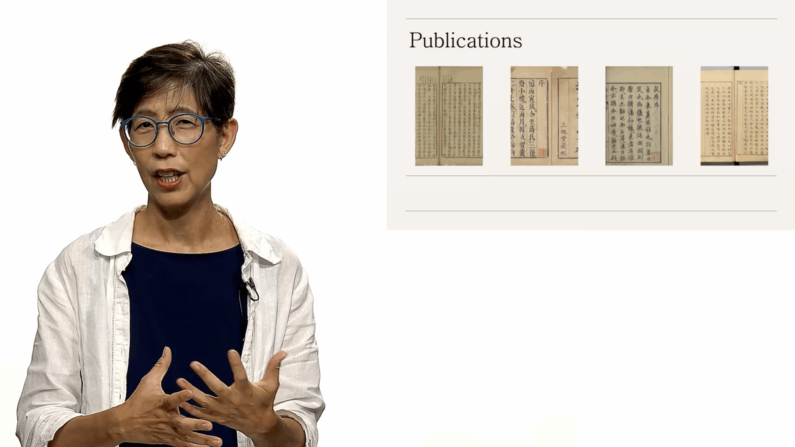 Tina Lu presenting Chinese Short Stories of the Ming Dynasty