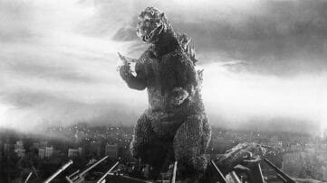 Production still from Godzilla (1954)